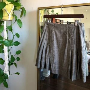 Pleated Office Skirt